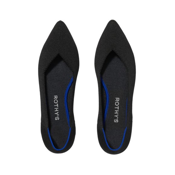 Rothy's Shoes - Rothy's The Point in black solid size 10 pointed toe flat 9.5